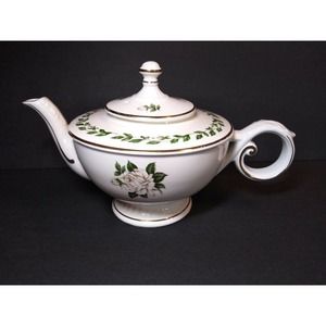 Superior Hall Quality Cameo Rose Teapot Vintage